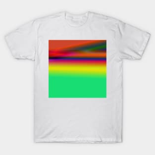 green blue red texture art T-Shirt